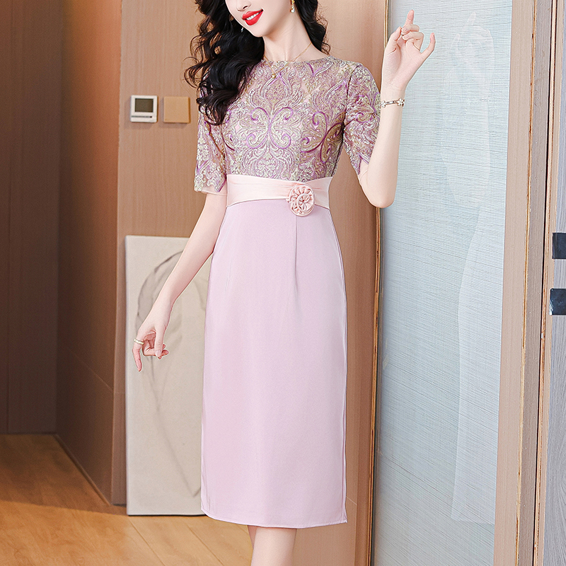 MY7934# 喜妈妈婚宴礼服旗袍结婚婆婆装新款轻奢高级感高端高贵年轻款女...