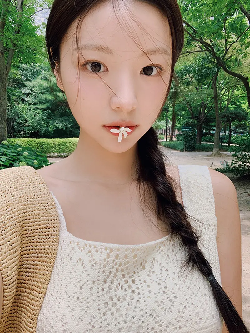 프렌치 레이스 방령 민소매 원피스 상세 이미지 10