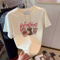 批发官图 21支纯棉210克100%棉短袖T恤女宽松大码印花