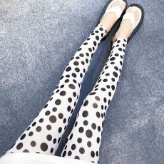 批发95涤纶 夏季印花网纱打底裤女大码<b class='q'>高腰</b>高弹九分<b class='q'>小脚裤</b>百搭防晒防