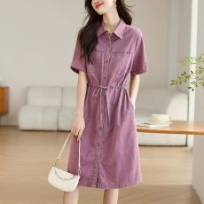 批发超火气质薄<b class='q'>牛仔</b><b class='q'>连衣裙</b>女夏季2026新款宽松显瘦小个子减龄休闲裙子