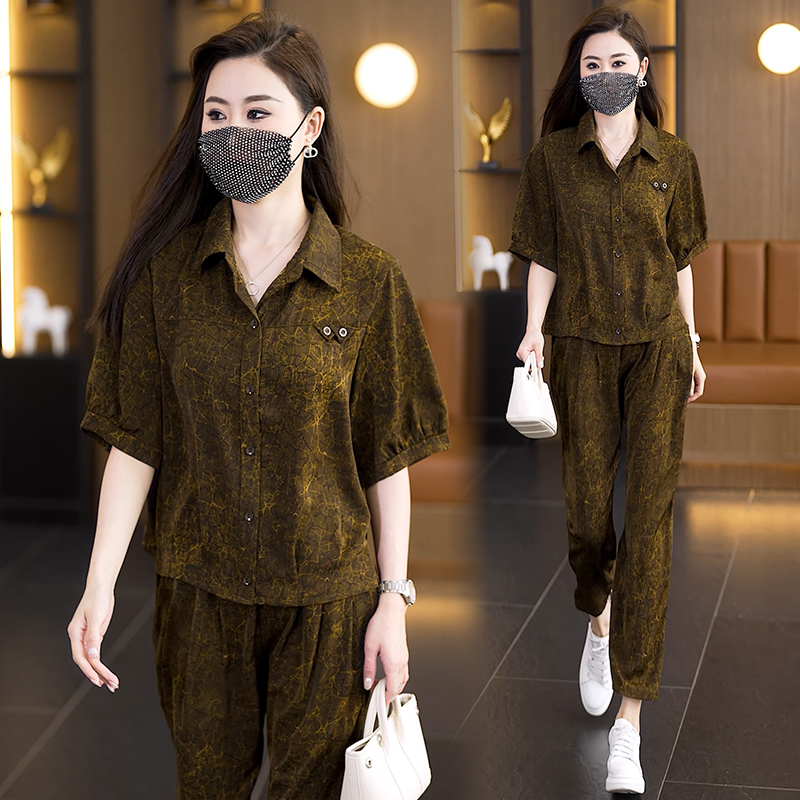 RY1386# 实拍2026夏季新款高端设计感大码时尚套装韩版气质宽松显瘦...