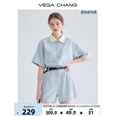 批发官图工装<b class='q'>连体</b>短裤女2025小个子显瘦法式连衣裙高级感连身衣裤