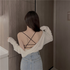 批发实拍实价~夏季度假穿搭露背<b class='q'>前</b><b class='q'>扣</b>无钢圈<b class='q'>文胸</b>聚拢美背内衣细带交叉