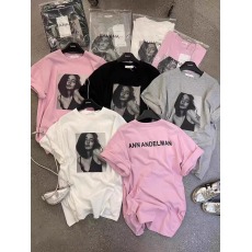 批发21支纯棉210克100%棉 时尚超火新款美式休闲人物字母短袖<b class='q'>t</b><b class='q'>恤</b>女