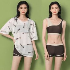 批发泳衣女分体保守新款爆款防晒保守显瘦遮肚三件套遮肉运动游泳装女