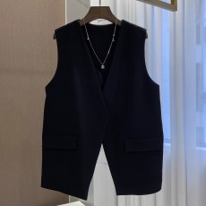 批发气场黑色马夹无袖外套女春<b class='q'>夏</b>