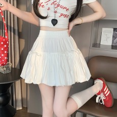 批发~蝴蝶结花苞裙<b class='q'>短裙</b>女<b class='q'>高腰</b>辣妹显瘦蓬蓬半身裙