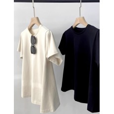 批发进口<b class='q'>有机</b><b class='q'>棉</b> 极简风伞状A字下摆显瘦小飞袖T恤女