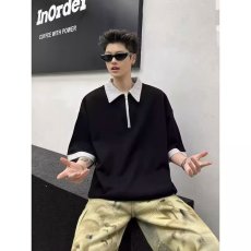 批发春夏新品出口日单凉感速干短袖翻领<b class='q'>保罗</b>衫胖妹妹衫女大码情侣<b class='q'>T</b><b class='q'>恤</b>