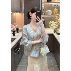 批发中国风套装女春夏季2025新款盘扣上衣<b class='q'>外套</b><b class='q'>连衣裙</b>新中式两件套女夏