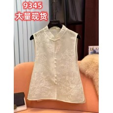 批发薄款<b class='q'>欧根纱</b>新中式马甲2025夏季新款国风女装重工刺绣洋气坎肩上衣