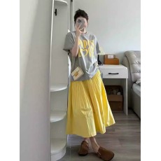 批发21支纯棉210克100%棉 时尚超火新款休闲慵懒风字母印花短袖T恤女