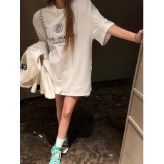 批发官图 21支纯棉210克100%棉短袖T恤女宽松<b class='q'>大码</b>印花大版