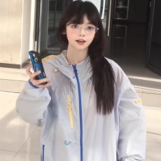 批发好质量防晒衣女小个子宽松户外休闲防紫外线薄款透气防晒服外套