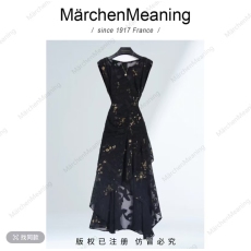 批发定纺纱线提花鎏金连衣裙<b class='q'>专柜</b><b class='q'>正品</b>高奢时尚wy