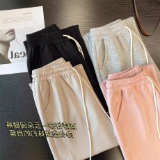 批发松紧高腰直筒阔腿裤女<b class='q'>春秋</b>