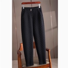 批发一线大品牌剪标<b class='q'>女装</b>外贸货出口尾单清仓华夫格双面九分萝卜休闲裤