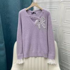 批发清仓捡漏~专柜撤回<b class='q'>尾</b><b class='q'>单</b><b class='q'>外贸</b>女装名媛V领钉钻蝴蝶结蕾丝袖针织衫女