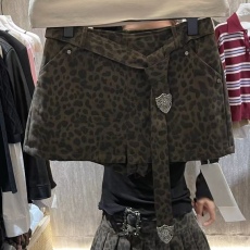 批发韩国东大门2026夏季新款辣妹<b class='q'>性感</b>遮胯豹纹高腰包臀短裙女