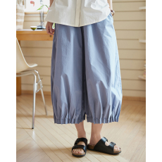 批发秒发实拍 <b class='q'>夏</b>季新款文艺打褶休闲灯笼裤女