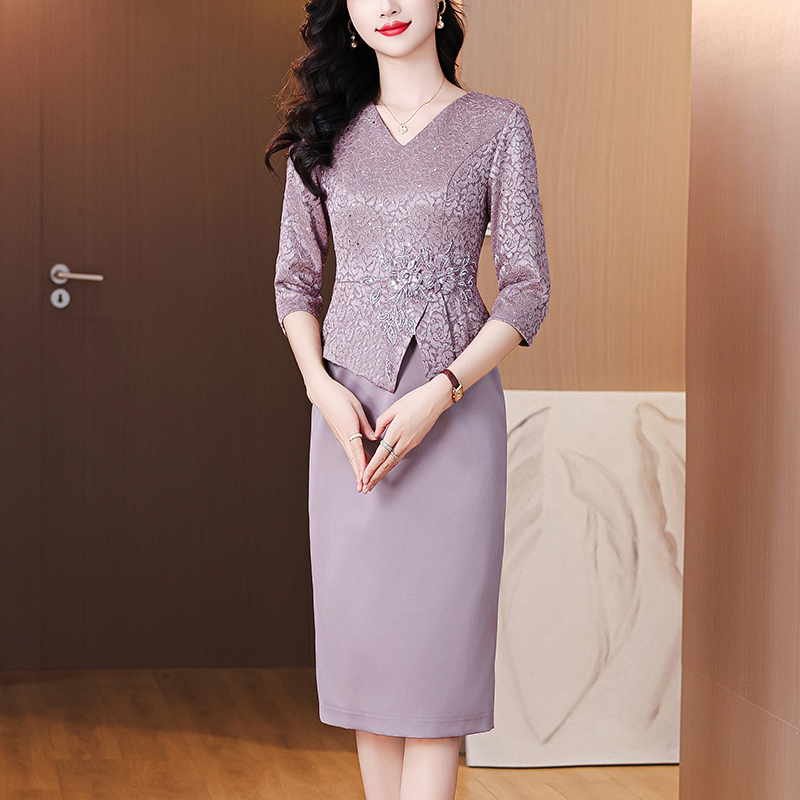 MY7903# 新款婚宴年轻喜妈妈高端轻奢高级感礼服喜婆婆婚宴装平时可穿女...