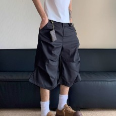 批发潮牌简约褶皱设计感休闲<b class='q'>西装</b>短裤<b class='q'>男</b>款街头痞帅宽松直筒阔腿七分裤