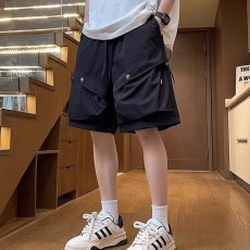 批发工装短裤男款夏季潮牌高街大口袋美式运动<b class='q'>高端</b>裤子休闲五分中裤男