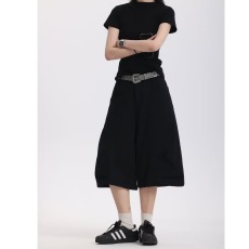 批发2025夏季潮牌设计感高街<b class='q'>七分裤</b><b class='q'>男</b>Cleanfit褶皱宽松休闲<b class='q'>短裤</b>
