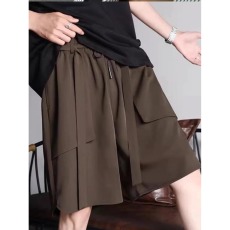 批发夏季冰丝直筒<b class='q'>西装</b>短裤<b class='q'>男士</b>薄款沙滩裤潮牌宽松百搭<b class='q'>休闲</b>五分裤