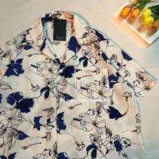 批发夏日泰式古巴领清新花<b class='q'>衬衫</b>男港味复古普吉岛沙滩宽松短袖<b class='q'>衬衣</b>情侣