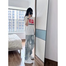批发<b class='q'>时尚</b>气质日系牛仔长裤夏季新款女款文艺<b class='q'>潮流</b>流行原宿ins百搭简约