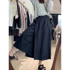 批发大码<b class='q'>夏</b>季爆款宽松直筒阔腿裤子半身裙微胖mm显瘦高腰a字休闲裙裤