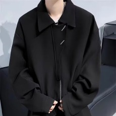 批发短款<b class='q'>外套</b><b class='q'>男士</b>春秋季高级感痞帅潮牌暗黑设计感小众美式复古<b class='q'>夹克</b>衣