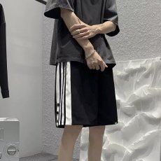 批发五分裤男士短裤夏季潮流外穿沙滩中裤直筒青少年冰丝休闲运动裤子
