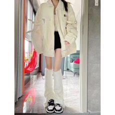 批发男童白色<b class='q'>牛仔</b><b class='q'>外套</b>春装2025新款洋气痞帅风儿童洋气夹克上衣<b class='q'>女童</b>装