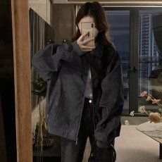 批发痞帅黑色<b class='q'>牛仔</b>外套男款潮牌春秋季百搭褂子帅气美式外衣夹克男生