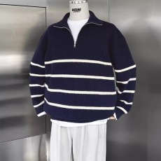 批发2025日系vintage<b class='q'>毛衣</b>男女秋装ins慵懒风bf复古软糯套头拉链针织衫