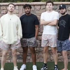 批发夏威夷<b class='q'>沙滩裤</b><b class='q'>男士</b>民族风印花大裤衩宽松休闲短裤男潮漂流中裤直筒