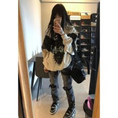 批发新款欧美<b class='q'>破洞</b>补丁修身<b class='q'>小脚裤</b>秋冬潮流网红学生百搭复古男装牛仔裤