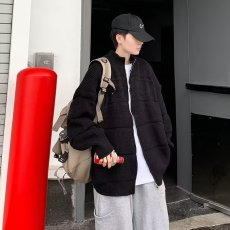批发2025春季新款拉链开衫<b class='q'>毛衣</b>男<b class='q'>韩版</b>潮流帅气百搭纯色立领针织衫外套