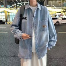 批发春秋季新款牛仔外套男孩青少年学生休闲潮流<b class='q'>夹克</b>大童高中生上衣