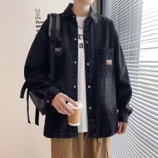 批发<b class='q'>男童</b>装春秋款牛仔秋冬外套男孩中大儿童<b class='q'>衬衣</b>秋季上衣炸街帅气