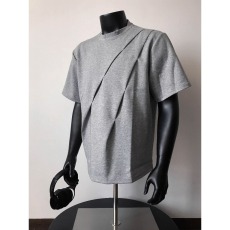 批发美式潮牌拼接短<b class='q'>袖</b>男款夏季高街简约t恤ins重磅休闲百搭<b class='q'>半截</b><b class='q'>袖</b>上衣