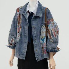 批发男童牛仔外套春秋款2025新款<b class='q'>儿童</b>哪吒男孩<b class='q'>夹克</b>上衣中大童炸街衣服