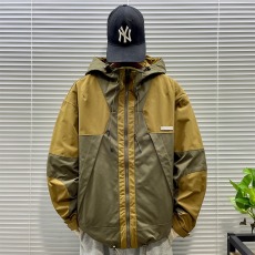 批发春秋新款日式复古拼色风衣<b class='q'>外套</b>男宽松<b class='q'>休闲</b>工装户外防风冲锋衣上衣