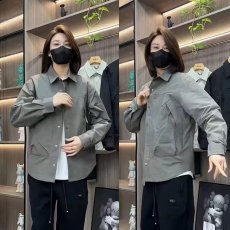 批发春秋潮牌港风工装翻领夹克外套男高档大口袋宽松百搭休闲衬衫上衣