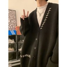 批发针织衫毛衣男秋季潮牌痞帅高级感大码慵懒学院风日系复古开衫外套