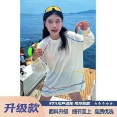 批发美式速干长袖<b class='q'>T</b><b class='q'>恤</b>男女款防晒罩衫户外漂流运动羽毛骑行服潮流新款