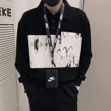 批发夏季2024新款潮牌时尚拼接POLO衫男潮流痞帅<b class='q'>男士</b>T恤有领<b class='q'>短袖</b>男款